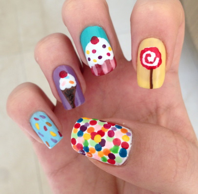 Sweeten Up Your Nails With These Creative Lollipop Nail Art Designs